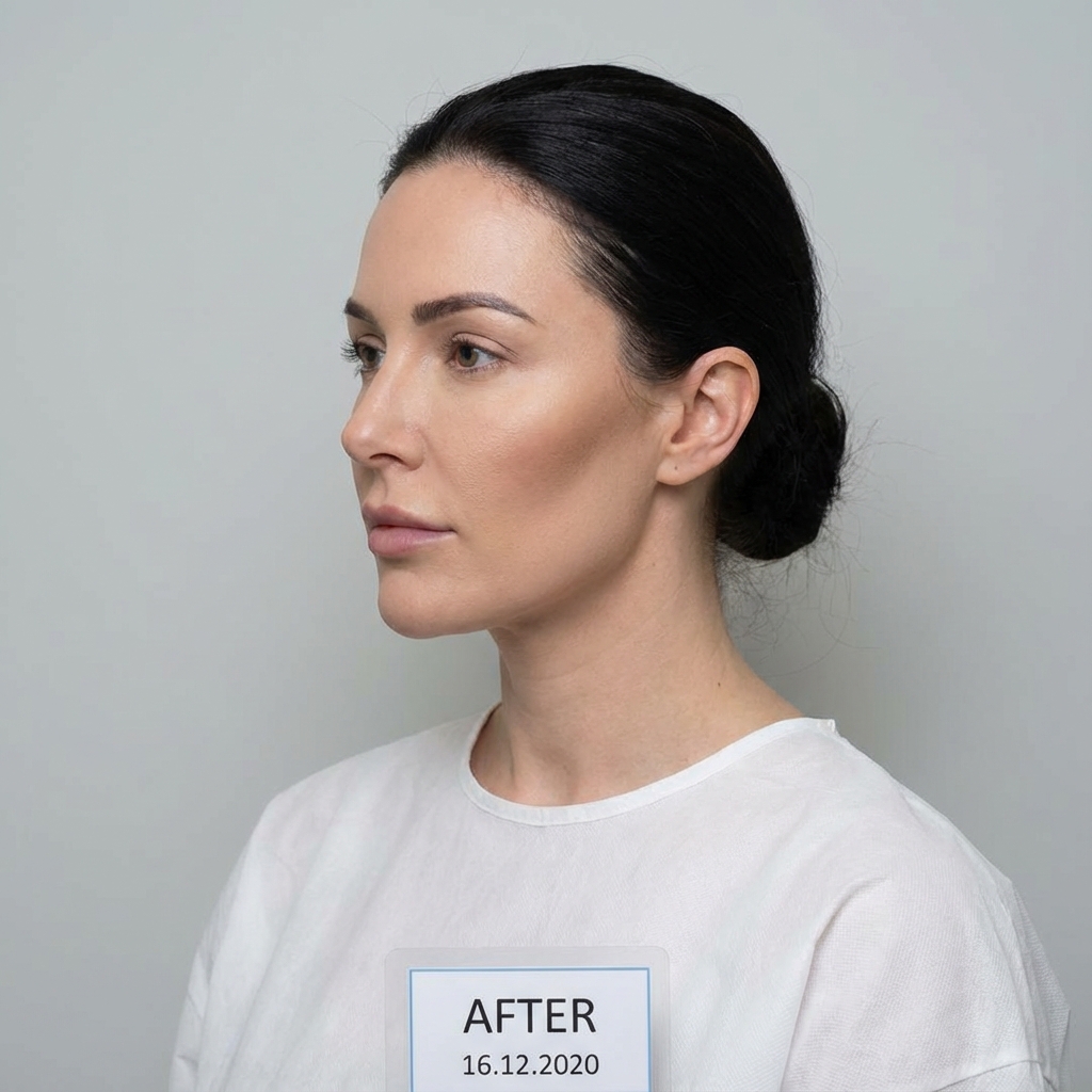 After Jawline Contouring